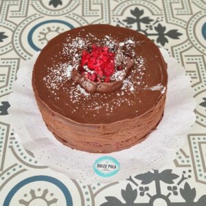 TORTA PANQUEQUE CHOCOLATE, FRAMBUESA