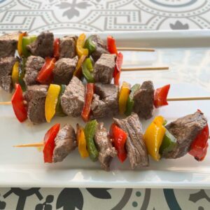 Brochetas Carne Pimentón